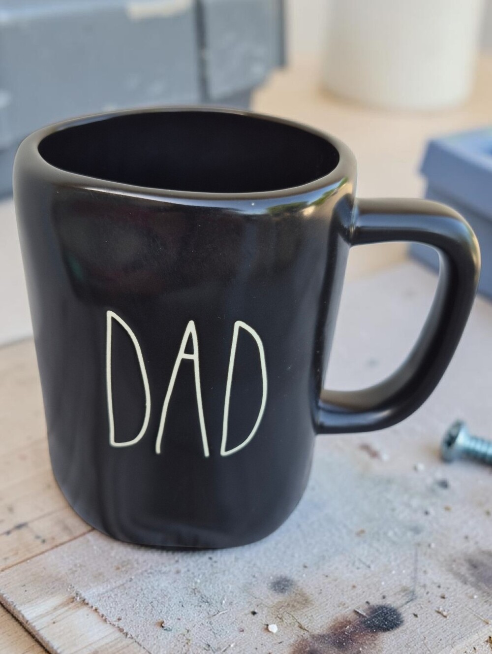 Rae Dunn "DAD" Ceramic Coffee Mug